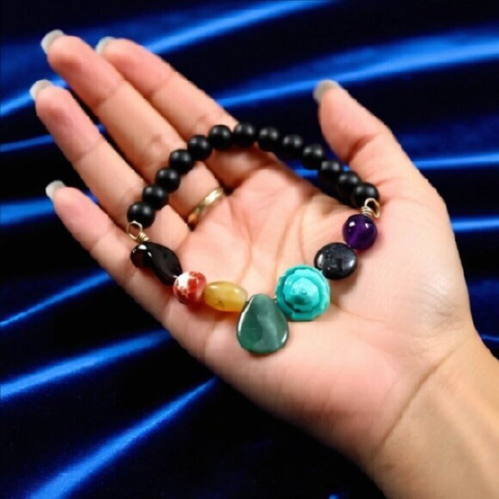 Handmade One-of-a-Kind Chakra Bracelet! No Duplicates! No Mass Production 6.5-7"